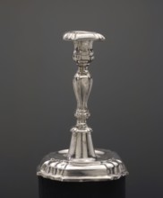Candlestick, Junge, Andreas I fl. 1710–1757 goldsmith; single-candle candlestick, smooth on a