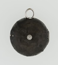 Pocket watch by John Bushman 1692–1720. Silver pocket watch in three cases: outer case covered with