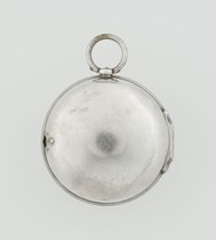 Pocket watch by John Bushman 1692–1720. Silver pocket watch in three cases: outer case covered with