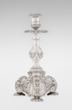 Single-candle candlestick, maker: Martin Goldstein fl. 1878–1886; maker firm: C.J. Vander, Ltd.