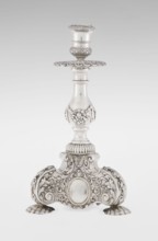 Single-candle candlestick by Martin Goldstein fl. 1878–1886 and C.J. Vander Ltd. London;