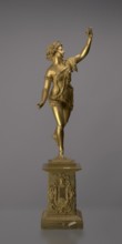 Candlestick, lyre iconographic, swans iconographic, 19th century, Paris, France, lighting, height