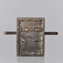 Vault lock by Karol Konstabel, locksmith, 2nd half of the 19th century, Warsaw. Masterpiece marked