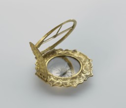 Equatorial sundial by Andreas Vogler ca. 1730–1800. Augsburg-type circular sundial with a wavy edge