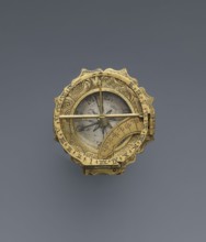 Equatorial sundial by Andreas Vogler ca. 1730–1800. Augsburg-type circular sundial with a wavy edge