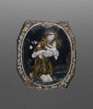 Plaque with a depiction of the Duke of Champagne and the Bishop of Beauvais, Nouailher, Colin fl.
