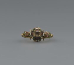 Women's ring, 19th century, Poland, jewelry, height 2.4 cm, width 2.1 cm, A small ornamental ring