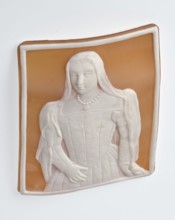 Cameo with a portrait of Bona Sforza d'Aragona 1494–1557, wife of Sigismund I the Old; portrait of