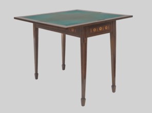 Game table, games, classicism style, rosette ornament, chessboards, vases. Classicist game table,