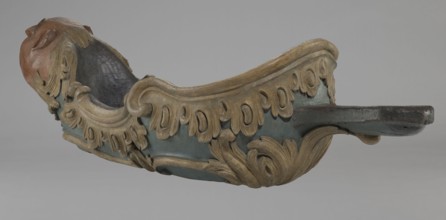 Sleigh, rococo two-seater, carved, polychrome, gilded; 3rd quarter of the 18th century, Poland .