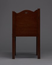 Bedside table with toilet, 4th quarter of the 18th century, England. Bedstand with toilet, with a