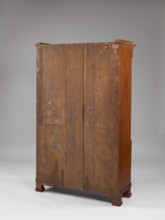 Library cabinet, empire style, arrows, columns, platter ornament, pre-war, 1st quarter of the 19th