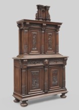 Cabinet by Jean Goujon ca. 1510–ca. 1565, co-creator, Renaissance style, ca. 1550, France. Two-part
