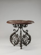 Table, Szewczykowski, Roman 1849–1901 author, plant decorations, plant twig, astragal, in the form
