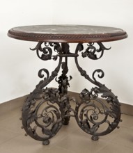 Table, Szewczykowski, Roman 1849-1901 creator, plant decorations, plant twig, astragal, in the form