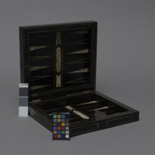 Chess, mill and backgammon box; maker, games; flower vases; chess; ; plant decoration; baroque