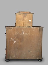 Cabinet, baroque style, columns, birds, early 18th century, Southern Germany, possibly Augsburg,