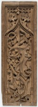 Furniture panel, Gothic, late 15th century, France. Fragment of furniture, bas-relief panel in the