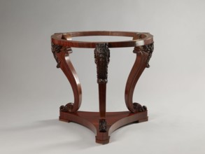 Table by Jakub Jan Simmler 1791–1872, carpenter. Round table supported by three S-shaped carved