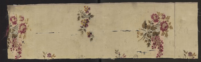Fragment of fabric, fabrics, fragments of silk fabrics, patterned fabrics, fabrics with preserved