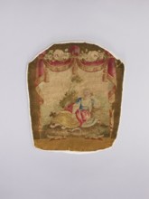 Three tapestry armchair covers, varietals, provenance, flowers, floral ornaments, genre scenes,