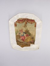 Three tapestry armchair covers, varietals, provenance, motifs: flowers, floral ornaments, genre