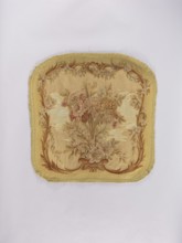 Two tapestry armchair backrest upholsteries and one sofa upholstery, varietal, gift, flowers,
