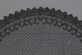 Veil, veil, lace, clothing accessory, fashion. Lace with a floral-geometric pattern running in a