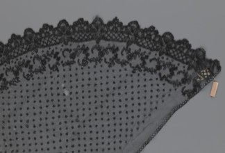 Veil, veils, lace, clothing accessories, fashion. Lace with a floral-geometric pattern running in a