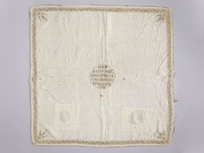 Church napkin made of white batiste density: 34 weft threads and 28 warp threads per 1 cm,