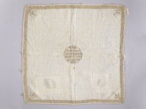 Church napkin made of white batiste density: 34 weft threads and 28 warp threads per 1 cm,