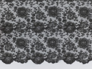 Shawl, shawls, floral ornaments, clothing accessories, women's clothing, fashion, Pattern on a mesh