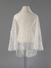 Cape, lace, clothing accessory, women's clothing, fashion, capes, 19th century, Europe, length 75