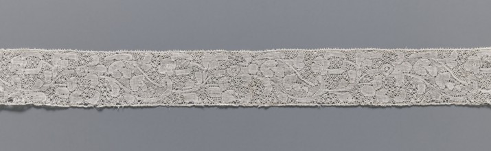 Lace fragment, lace, Binche lace, Henryków German: Heinrichau, clothing accessory, needle lace with