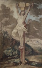 Tapestry, Studio of François Glaize after Anton van Dyck, ca. 1743–ca. 1770. Crucifixion: In the