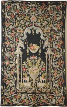 Tapestry, In the center, in an architectural frame modeled after Eastern styles with Rococo