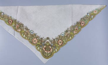 Shawl, shawl; fashion accessory; embroidery; repossession provenance; 18th century, 1st half of the