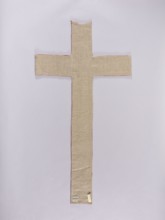 Chasuble pillar, embroidery, ; subject: Christ Crucified; function: liturgical vestment church