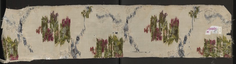 Fragment of fabric. Fabrics, fragments of silk fabrics, patterned fabrics, fabrics with preserved