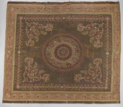 Ornamental tapestry, Late 18th century, Flanders. This ceiling floor tapestry has symmetrical
