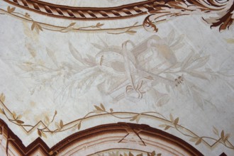 A so-called ceiling tapestry, tapestries, restitution provenance, fabrics, tapestries, knotted