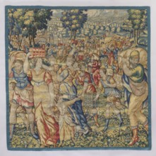Figural tapestry, Geubels, Franz 1535–1590 artist/workshop, tapestries, battle scenes, antique