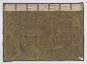 Figural tapestry, Geubels, Franz 1535–1590 maker/workshop, battle scene depicting a victorious