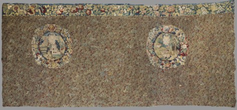 Tapestry, 16th century late 16th century, Flanders. Preserved fragment of fabric, height 164 cm,