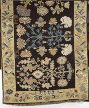 Court rug, woven signature and date at upper edge: JK1834, 1834., Poland. Fabrics; weaving. Height