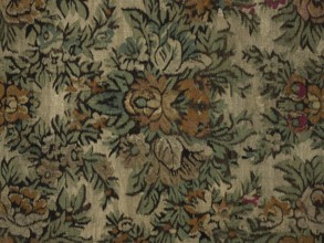 Court kilim. The main field is filled with flower and leaf motifs arranged symmetrically in