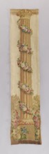 Ornamental tapestry, flowers, leaves, floral ornaments, columns, fabrics, interior decorations,