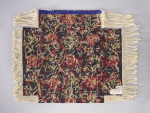 Tapestry covering with stylized flower trees identical on the seat and backrest; floral ornaments,
