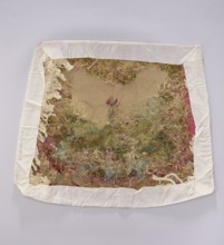 Tapestry covering, flowers, leaves, floral ornaments, roosters, boys, fabrics, interior