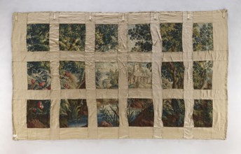 Tapestry-verdure, Floral ornaments, birds, trees, landscapes, fabrics, tapestries, interior